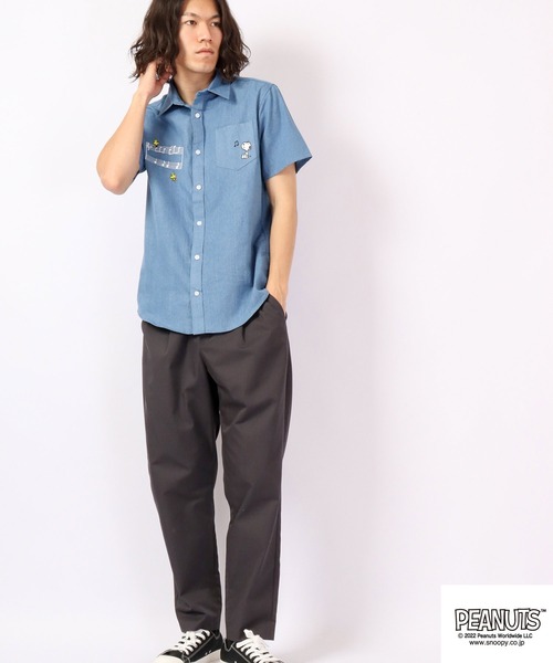PEANUTS（ピーナッツ）の「PEANUTS スヌーピー デニムシャツ（シャツ