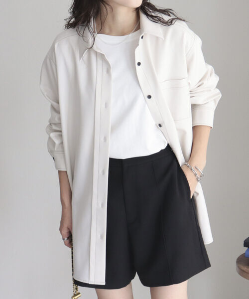 fredy emue（フレディエミュ）の「ピンタック ショートパンツ（その他パンツ・レディース・キャメル/ブラック・36/38）」の17枚目の写真