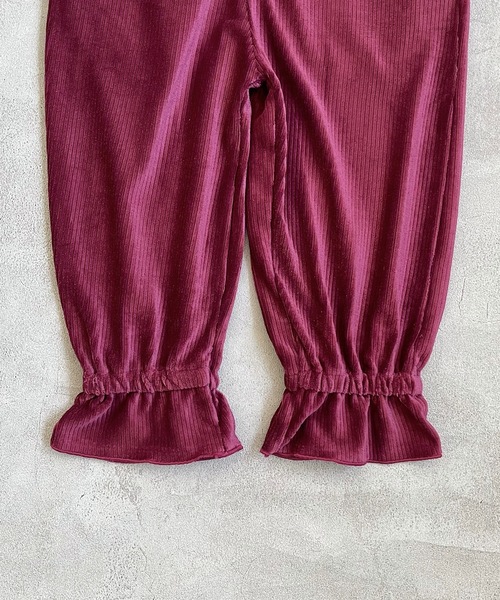 CALMIA（カルミア）の「ニットコールキャンディーパンツ（90～150cm）（その他パンツ・キッズ・チャコール/ワインレッド/ライトブルー・90/100/110/120/130/140/150）」の9枚目の写真