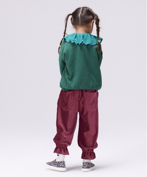 CALMIA（カルミア）の「ニットコールキャンディーパンツ（90～150cm）（その他パンツ・キッズ・チャコール/ワインレッド/ライトブルー・90/100/110/120/130/140/150）」の11枚目の写真