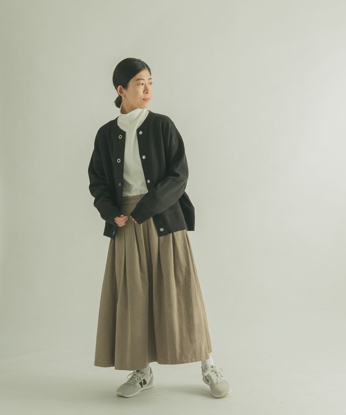 FORK&SPOON(フォークアンドスプーン)の「FORK&SPOON タートルネックカットソー(Tシャツ/カットソー・レディース・オフホワイト/ブラック/ブラック系その他・1)」の7枚目の写真