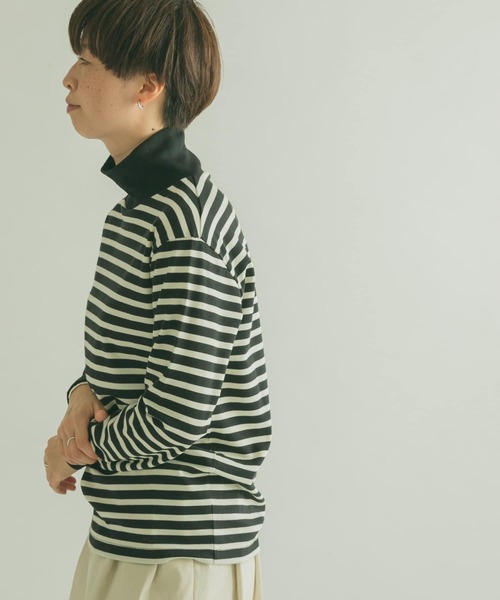 FORK&SPOON(フォークアンドスプーン)の「FORK&SPOON タートルネックカットソー(Tシャツ/カットソー・レディース・オフホワイト/ブラック/ブラック系その他・1)」の12枚目の写真