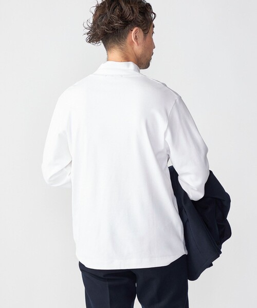 SHIPS（シップス）の「SHIPS: プラチナム コットン ハイネック プルオーバー (ロンT)（Tシャツ/カットソー・メンズ・ホワイト/ネイビー/ブラウン・SMALL/MEDIUM/LARGE/X-LARGE）」の6枚目の写真