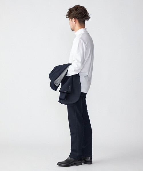 SHIPS（シップス）の「SHIPS: プラチナム コットン ハイネック プルオーバー (ロンT)（Tシャツ/カットソー・メンズ・ホワイト/ネイビー/ブラウン・SMALL/MEDIUM/LARGE/X-LARGE）」の10枚目の写真