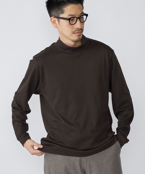 SHIPS（シップス）の「SHIPS: プラチナム コットン ハイネック プルオーバー (ロンT)（Tシャツ/カットソー・メンズ・ホワイト/ネイビー/ブラウン・SMALL/MEDIUM/LARGE/X-LARGE）」の13枚目の写真