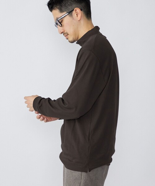 SHIPS（シップス）の「SHIPS: プラチナム コットン ハイネック プルオーバー (ロンT)（Tシャツ/カットソー・メンズ・ホワイト/ネイビー/ブラウン・SMALL/MEDIUM/LARGE/X-LARGE）」の14枚目の写真
