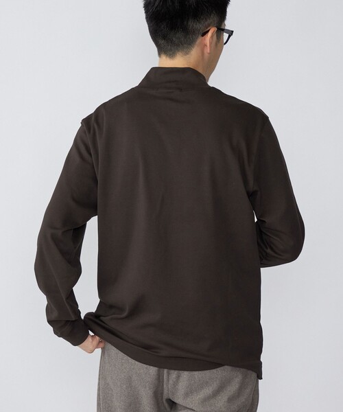 SHIPS（シップス）の「SHIPS: プラチナム コットン ハイネック プルオーバー (ロンT)（Tシャツ/カットソー・メンズ・ホワイト/ネイビー/ブラウン・SMALL/MEDIUM/LARGE/X-LARGE）」の15枚目の写真