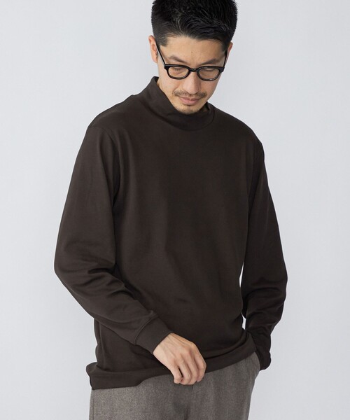 SHIPS（シップス）の「SHIPS: プラチナム コットン ハイネック プルオーバー (ロンT)（Tシャツ/カットソー・メンズ・ホワイト/ネイビー/ブラウン・SMALL/MEDIUM/LARGE/X-LARGE）」の16枚目の写真