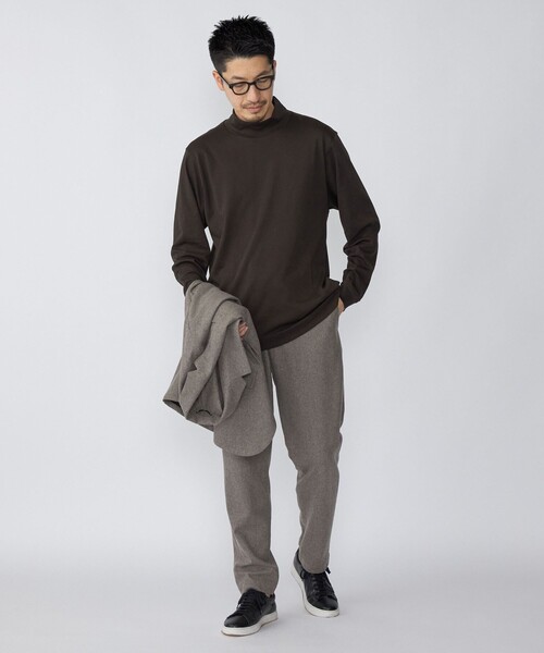 SHIPS（シップス）の「SHIPS: プラチナム コットン ハイネック プルオーバー (ロンT)（Tシャツ/カットソー・メンズ・ホワイト/ネイビー/ブラウン・SMALL/MEDIUM/LARGE/X-LARGE）」の17枚目の写真