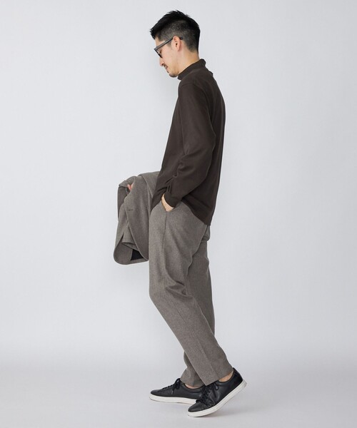 SHIPS（シップス）の「SHIPS: プラチナム コットン ハイネック プルオーバー (ロンT)（Tシャツ/カットソー・メンズ・ホワイト/ネイビー/ブラウン・SMALL/MEDIUM/LARGE/X-LARGE）」の18枚目の写真