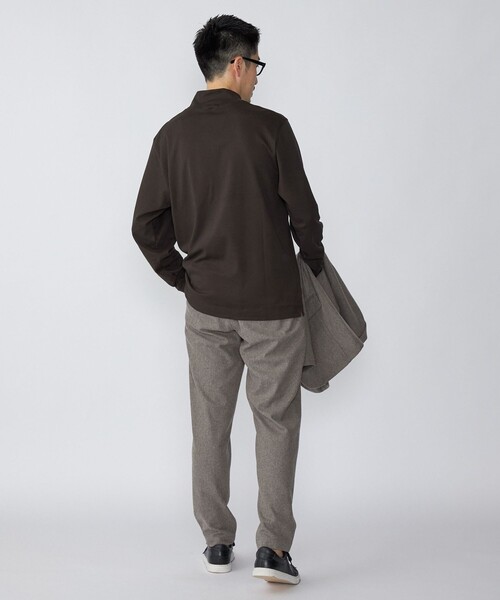 SHIPS（シップス）の「SHIPS: プラチナム コットン ハイネック プルオーバー (ロンT)（Tシャツ/カットソー・メンズ・ホワイト/ネイビー/ブラウン・SMALL/MEDIUM/LARGE/X-LARGE）」の19枚目の写真