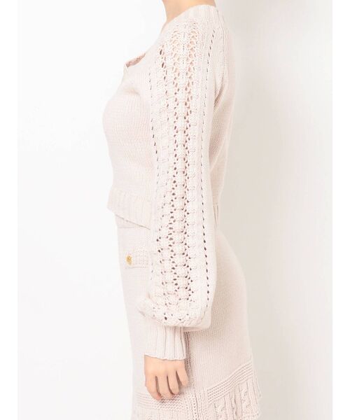 RESEXXY（リゼクシー）の「Vネッククロップドニット【セットアップ着用可能】（ニット/セーター・レディース・ブラック/ブルー/アイボリー・FREE）」の14枚目の写真