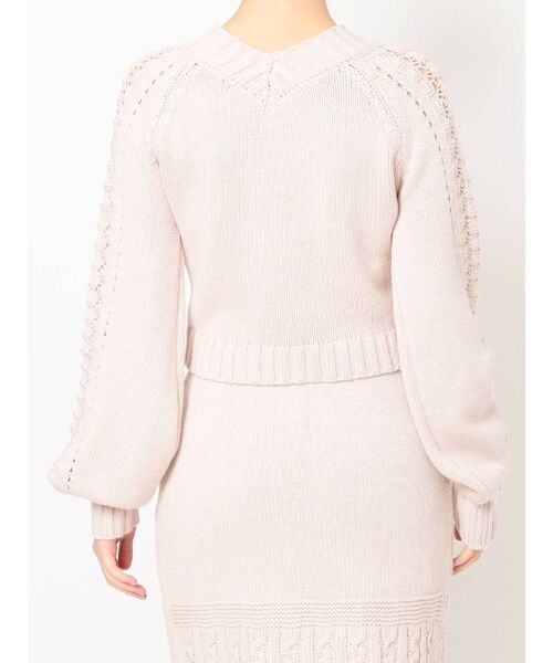 RESEXXY（リゼクシー）の「Vネッククロップドニット【セットアップ着用可能】（ニット/セーター・レディース・ブラック/ブルー/アイボリー・FREE）」の15枚目の写真