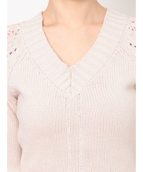 RESEXXY（リゼクシー）の「Vネッククロップドニット【セットアップ着用可能】（ニット/セーター・レディース・ブラック/ブルー/アイボリー・FREE）」の16枚目の写真