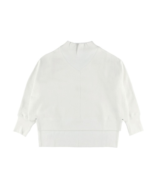 ALEXIA STAM（アリシアスタン）の「High Neck Step Hem Sweatshirt /ハイネックステップヘムスウェットシャツ（スウェット・レディース・オフホワイト/チャコールグレー/ベージュ・FREE）」の21枚目の写真