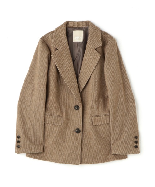 FREE'S MART（フリーズマート）の「【Sシリーズ対応】◆起毛テーラードジャケット（テーラードジャケット・レディース・ブラック系その他/ベージュ/ブラウン系その他/イエロー・X-SMALL/SMALL/MEDIUM）」の3枚目の写真