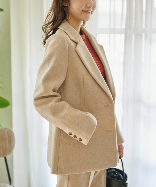 FREE'S MART（フリーズマート）の「【Sシリーズ対応】◆起毛テーラードジャケット（テーラードジャケット・レディース・ブラック系その他/ベージュ/ブラウン系その他/イエロー・X-SMALL/SMALL/MEDIUM）」の5枚目の写真