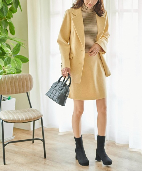 FREE'S MART（フリーズマート）の「【Sシリーズ対応】◆起毛テーラードジャケット（テーラードジャケット・レディース・ブラック系その他/ベージュ/ブラウン系その他/イエロー・X-SMALL/SMALL/MEDIUM）」の22枚目の写真