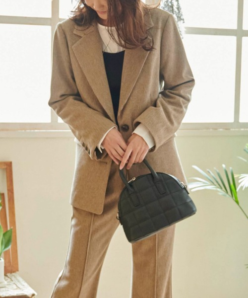 FREE'S MART（フリーズマート）の「【Sシリーズ対応】◆起毛テーラードジャケット（テーラードジャケット・レディース・ブラック系その他/ベージュ/ブラウン系その他/イエロー・X-SMALL/SMALL/MEDIUM）」の8枚目の写真