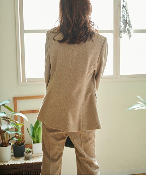 FREE'S MART（フリーズマート）の「【Sシリーズ対応】◆起毛テーラードジャケット（テーラードジャケット・レディース・ブラック系その他/ベージュ/ブラウン系その他/イエロー・X-SMALL/SMALL/MEDIUM）」の16枚目の写真