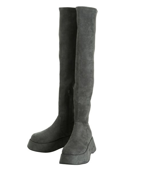 EMODA エモダ ローヒールフィットロングブーツ Sサイズ EMODA（エモダ）の「ローヒールフィットロングブーツ（ブーツ