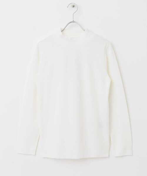 URBAN RESEARCH DOORS（アーバンリサーチドアーズ）の「『UR TECH』テレコハイネックTシャツ（Tシャツ/カットソー・レディース・ブラック/オフホワイト/ライトグレー・MEDIUM）」の16枚目の写真