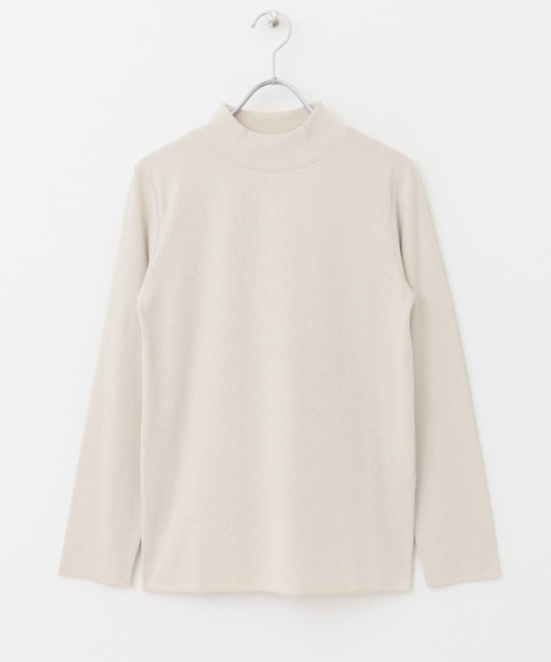 URBAN RESEARCH DOORS（アーバンリサーチドアーズ）の「『UR TECH』テレコハイネックTシャツ（Tシャツ/カットソー・レディース・ブラック/オフホワイト/ライトグレー・MEDIUM）」の18枚目の写真