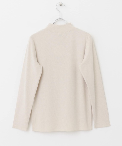 URBAN RESEARCH DOORS（アーバンリサーチドアーズ）の「『UR TECH』テレコハイネックTシャツ（Tシャツ/カットソー・レディース・ブラック/オフホワイト/ライトグレー・MEDIUM）」の19枚目の写真