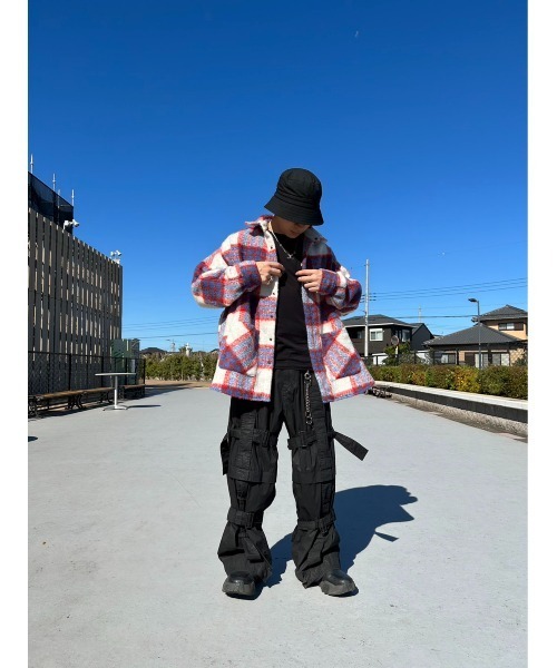 WHITELAND（ホワイトランド）の「[LAB限定]WHITELAND/ホワイトランド/ＰＬＷＬ　ウール　チェックシャツ（その他アウター・メンズ・グリーン/ホワイト・L/M）」の5枚目の写真