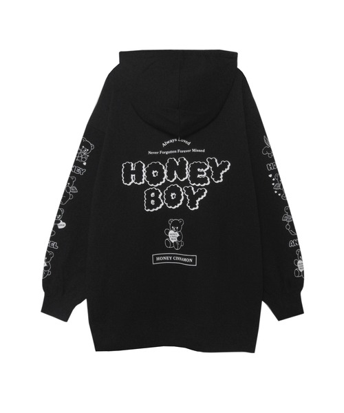 Honey Cinnamonハニーシナモン　パーカー　サイズF　フーディー　古着 Honey Cinnamon（ハニーシナモン）の「with love シナモン