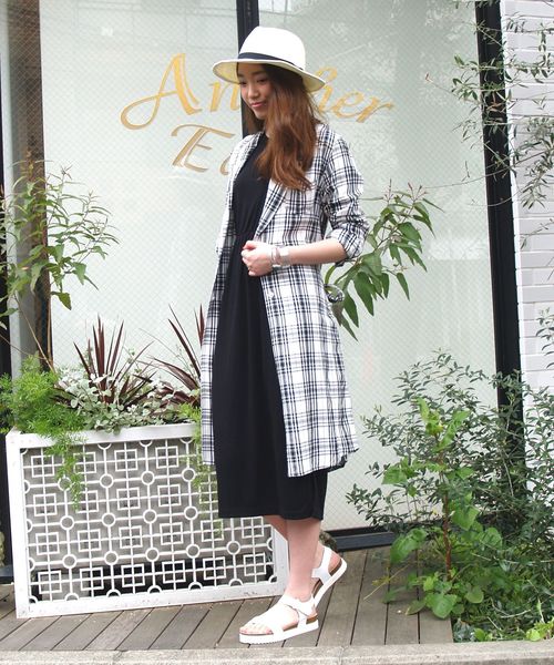 Another Edition（アナザーエディション）の「ノースリーブマキシワンピース/AEBC NSL MAXI OP（ワンピース・レディース・ブラック/グレー/ライトグレー/オリーブ・フリー）」の12枚目の写真