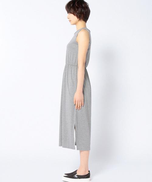 Another Edition（アナザーエディション）の「ノースリーブマキシワンピース/AEBC NSL MAXI OP（ワンピース・レディース・ブラック/グレー/ライトグレー/オリーブ・フリー）」の7枚目の写真