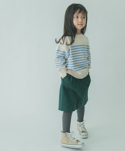FORK&SPOON（フォークアンドスプーン）の「『親子リンク』FORK&SPOON　起毛ツイルタックスカート(KIDS)（その他パンツ・キッズ・グリーン/アイボリー・105/120/135）」の17枚目の写真