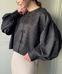 JUNOAH（ジュノア）の「ジャガードチャイナルーズシャツ（シャツ/ブラウス）」