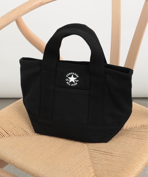 CONVERSE(コンバース)の「【CONVERSE】コンバースキャンバストートバッグ S ランチトート 17917200(トートバッグ・レディース・ホワイト/グレー/ブラック/ネイビー/ライトブラウン/ホワイト×ブラック/ホワイト×ネイビー・FREE)」の4枚目の写真