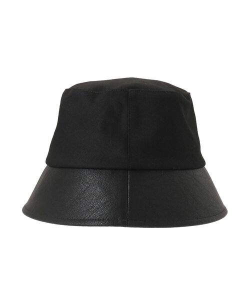 GYDA(ジェイダ)の「GG plate mix material バケットハット(ハット・レディース・オフホワイト/ブラック・FREE)」の4枚目の写真