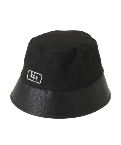 GYDA(ジェイダ)の「GG plate mix material バケットハット(ハット・レディース・オフホワイト/ブラック・FREE)」の12枚目の写真