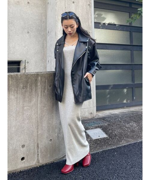 EVRIS（エヴリス）の「ルーズシルエットブーツ（ブーツ・レディース・ブラック/レッド・MEDIUM/SMALL/LARGE）」の12枚目の写真