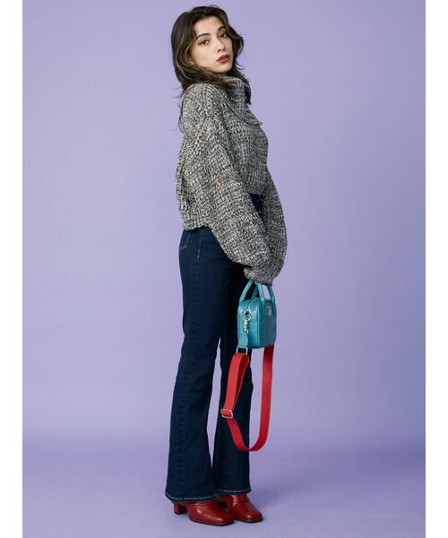 EVRIS（エヴリス）の「ルーズシルエットブーツ（ブーツ・レディース・ブラック/レッド・MEDIUM/SMALL/LARGE）」の4枚目の写真