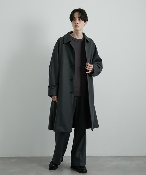 JUNRED(ジュンレッド)の「ウーリーカットツイルワイドフレアパンツ(スラックス・メンズ・チャコールグレー/ブラック/ダークブラウン/ホワイト系その他・S/M/L)」の18枚目の写真