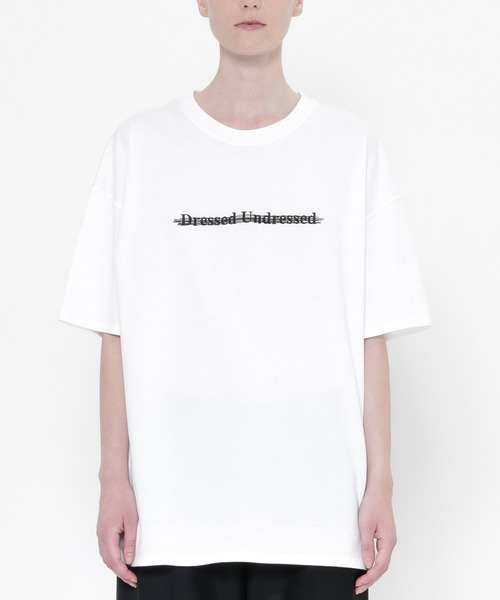 DRESSEDUNDRESSED（ドレスドアンドレスド）の「Error Logo Embroidered Oversized T-Shirt #1（Tシャツ/カットソー・メンズ・ホワイト/ブラック・2/3/1）」の2枚目の写真