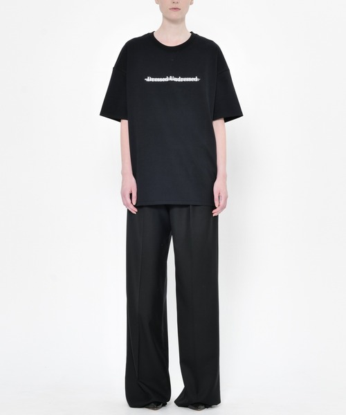 DRESSEDUNDRESSED（ドレスドアンドレスド）の「Error Logo Embroidered Oversized T-Shirt #1（Tシャツ/カットソー・メンズ・ホワイト/ブラック・2/3/1）」の3枚目の写真