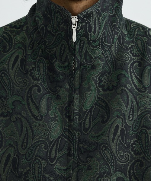superNova.(スーパーノヴァ)の「【superNova.】STUDIOUS別注 Track jacket - Paisely Jacquard(ブルゾン・メンズ・ネイビー/グリーン・S/M)」の7枚目の写真