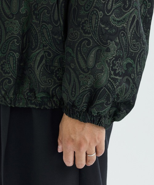 superNova.(スーパーノヴァ)の「【superNova.】STUDIOUS別注 Track jacket - Paisely Jacquard(ブルゾン・メンズ・ネイビー/グリーン・S/M)」の9枚目の写真