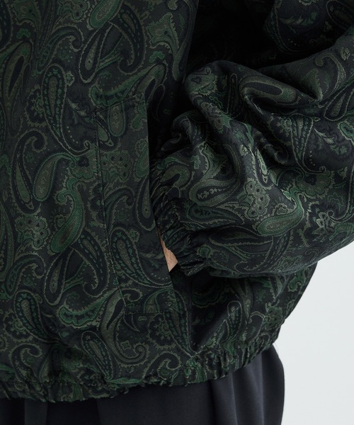 superNova.(スーパーノヴァ)の「【superNova.】STUDIOUS別注 Track jacket - Paisely Jacquard(ブルゾン・メンズ・ネイビー/グリーン・S/M)」の10枚目の写真