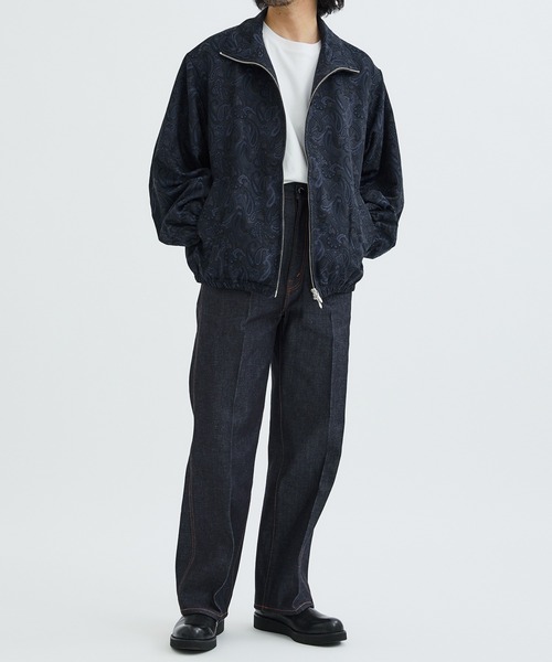 superNova.(スーパーノヴァ)の「【superNova.】STUDIOUS別注 Track jacket - Paisely Jacquard(ブルゾン・メンズ・ネイビー/グリーン・S/M)」の15枚目の写真