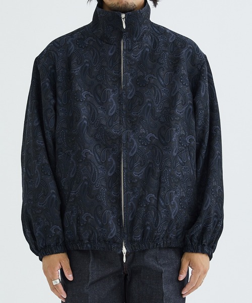 superNova.(スーパーノヴァ)の「【superNova.】STUDIOUS別注 Track jacket - Paisely Jacquard(ブルゾン・メンズ・ネイビー/グリーン・S/M)」の16枚目の写真