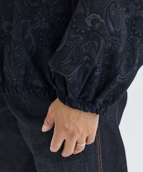 superNova.(スーパーノヴァ)の「【superNova.】STUDIOUS別注 Track jacket - Paisely Jacquard(ブルゾン・メンズ・ネイビー/グリーン・S/M)」の21枚目の写真