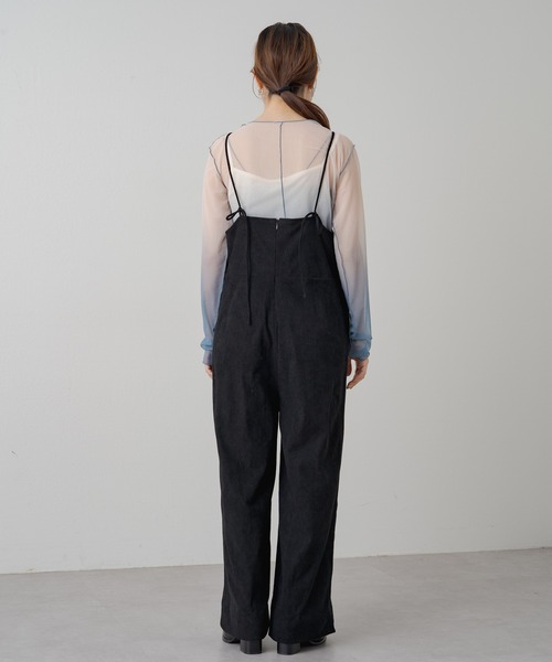 Kastane(カスタネ)の「【2023SSアイテム】カットリブサロペット(サロペット/オーバーオール・レディース・アイボリー/ブラック・FREE)」の6枚目の写真