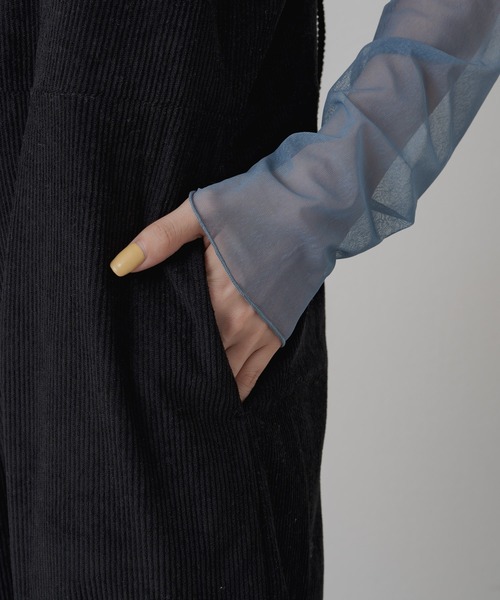 Kastane(カスタネ)の「【2023SSアイテム】カットリブサロペット(サロペット/オーバーオール・レディース・アイボリー/ブラック・FREE)」の10枚目の写真